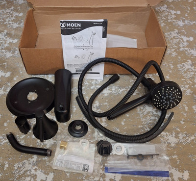 Moen 82021BL Ronan Showerhead Bathtub Spout Trim Kit 82021 Matte Black Posi-Temp