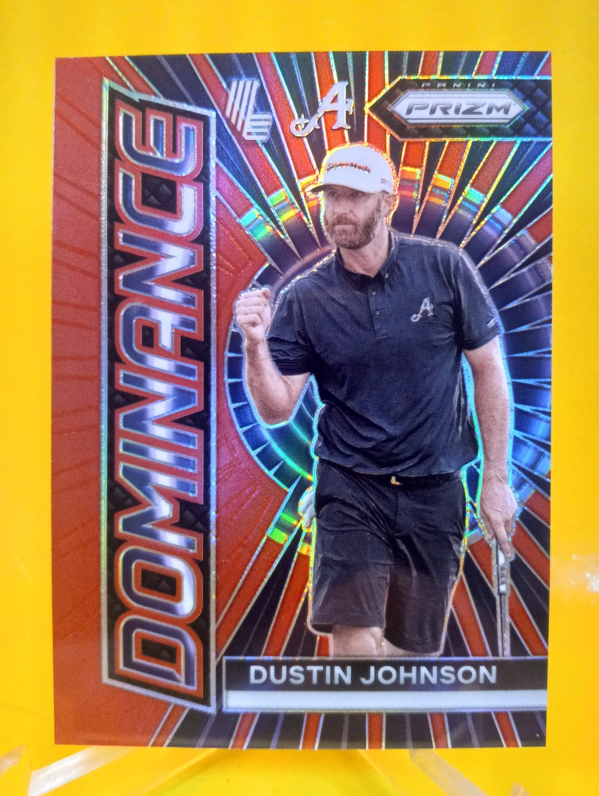 2024 Prizm LIV Golf Dustin Johnson Dominance #12 Red 149 Aces