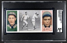 1912 T202 HASSAN CIGARETTES 48 DONLIN OUT AT FIRST GIBSON CAMNITZ SGC 3 5563249