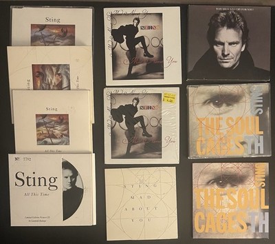 Sting ~10 CD Singles  Soul Cages  (1991) Promo Only, Import & U.S. Singles