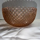 Vintage Anchor Hocking Miss America Pink Depression Glass Bowl 9 In D x 4.75 Ht