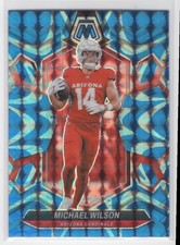 #3 Michael Wilson 2024 Panini Mosaic Reactive Blue Arizona Cardinals