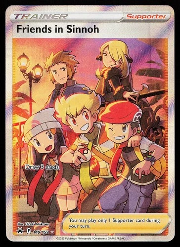 Friends in Sinnoh 149/159 Ultra Rare Crown Zenith Pokemon Card