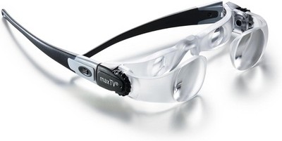 Eschenbach max 2X magnification GLASSES DETAIL Grey New in Box for TV NEW vision