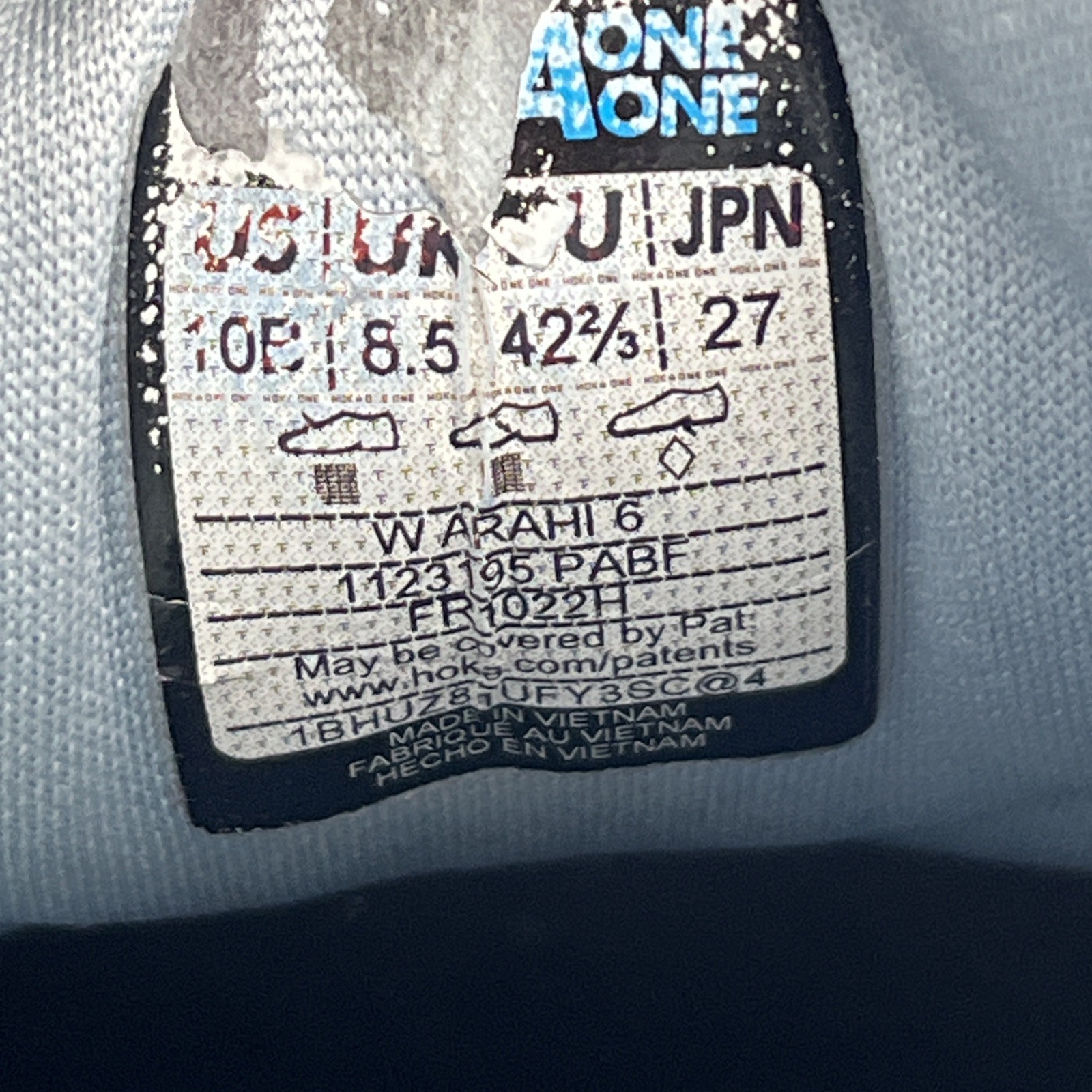 Hoka One One Arahi 6 Sneakers Womens 10 B Blue Athletic Running Shoes FLAWS thumbnail 23