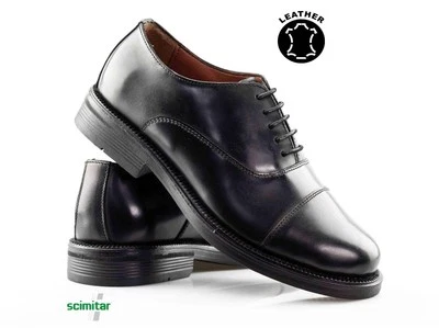 Boys Leather Casual Smart Lace Walking Cadet Oxford Formal School Shoes Size - Image 1 of 4
