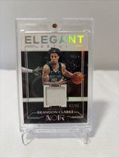 2019 Panini Noir Elegant Decor Rookie Jerseys /65 Brandon Clarke #ER-BCL Grizz