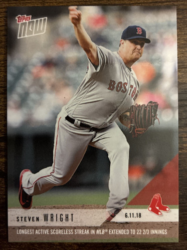 2018 Topps Now 312 Steven Wright