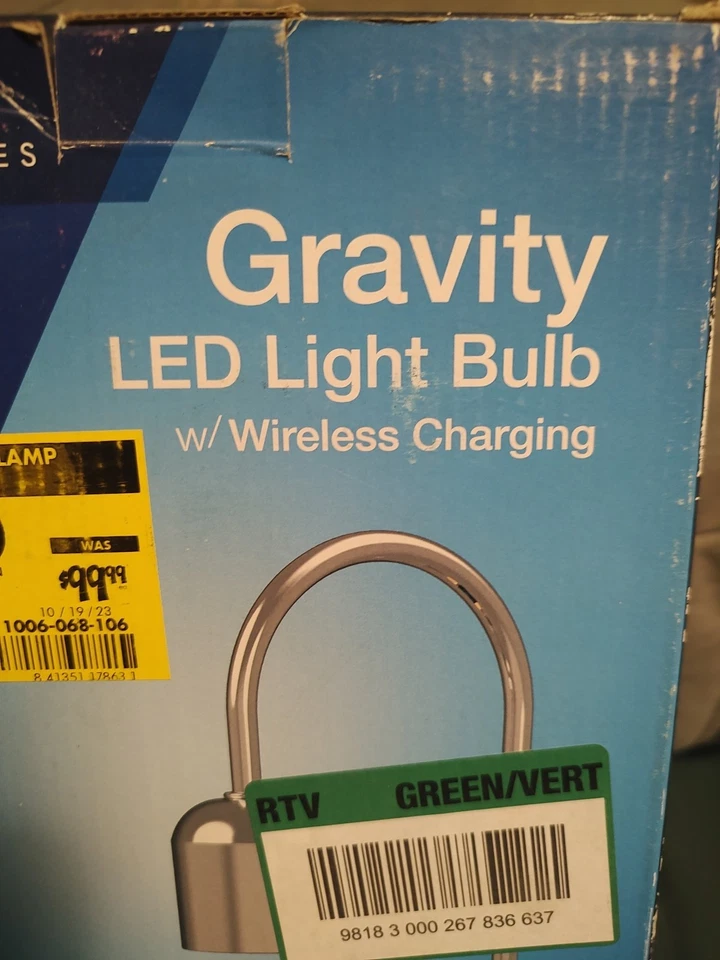 Светодиодная плавающая левитирующая лампа Atmospheres Gravity с базовой беспроводной зарядкой - Изображение 2 из 4