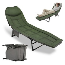 Karpfenliege Camping Bedchair Gepolstert stabile Liege Angelliege Karpfenliegen