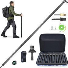 Aluminum Tactical Hiking Stick, 8-Section Adjustable Walking Staff with Accessor