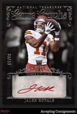 2025 Panini National Treasures Genre Graphs Jalen Royals 30/99 ROOKIE AUTO RC