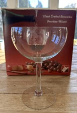 Set of 4 West Virginia Glass Co Clear Crystal Stemware 22 oz Wine Glass #1970