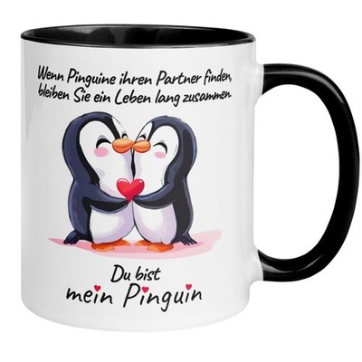 Tasse Liebe    Du bist mein Pinguin    Ich liebe Dich Geschenk Partner Jahrestag