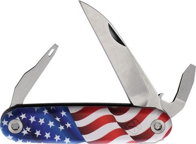American Service Knife Alchesay Flag Multi-Tool Folder Fixed Blade