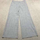 Express Womens sz 8 Pants Gray Editor Wide Leg Mid Rise Business Casual