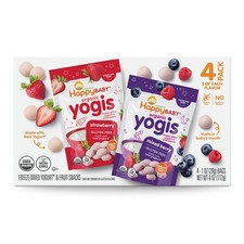 HappyBABY Organics Yogis Melts Variety Pack, 1 Ounce Pack of 4 