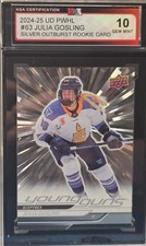 24-25 Upper Deck PWHL Julia Gosling Young Guns Silver Outburst 🚨🚨🚨 KSA 10 GM