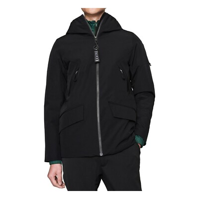 Herren Jacke Schwarz Stretch Stoff Polsterung Thermore ELVINE Mod Cole