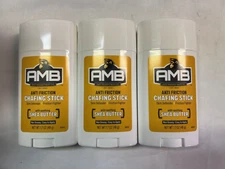 3-Pack Anti Monkey Butt Anti Chafing Stick, Reduces Body, Thigh, Chest Chafe