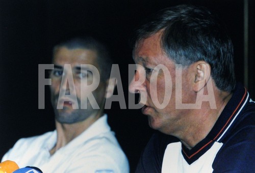 Photo de presse vintage Football Manchester United Beckham 99