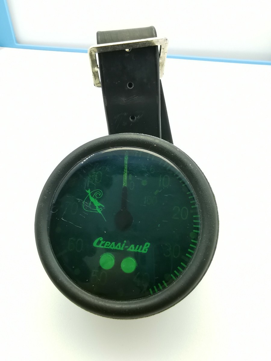 Profondimètre Vintage Cressi Sub – Instrument De Plongée Rare