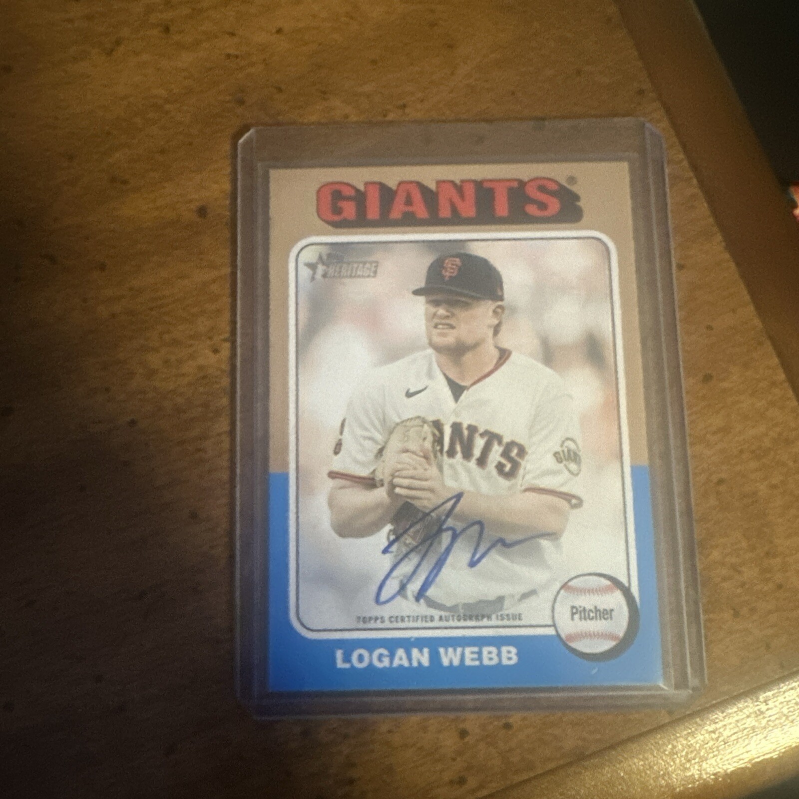 2024 Topps Heritage - Real One Autographs #ROA-LW Logan Webb (AU)