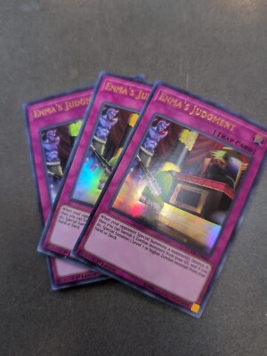 3x (M/NM) - Enma's Judgment - DUOV-EN042 - Ultra Rare - 1st Edition YuGiOh
