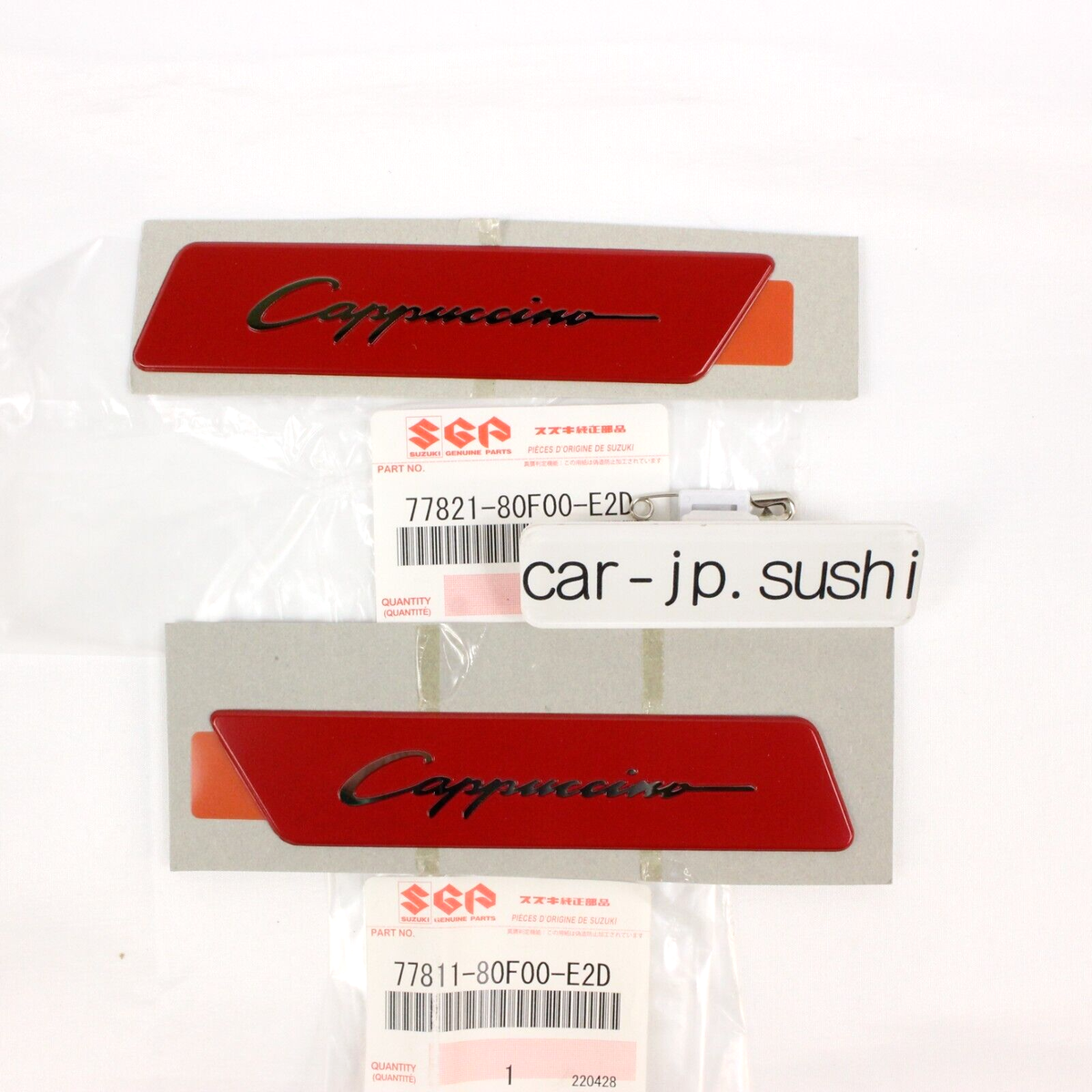 SUZUKI GENUINE Cappuccino EA11R E-EA21R Rear Quarter RED Emblem 