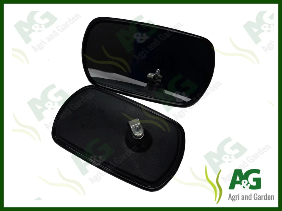 Mirror Head 10" x 6" To Suit Tractor Truck Digger Universal 2 Pcs