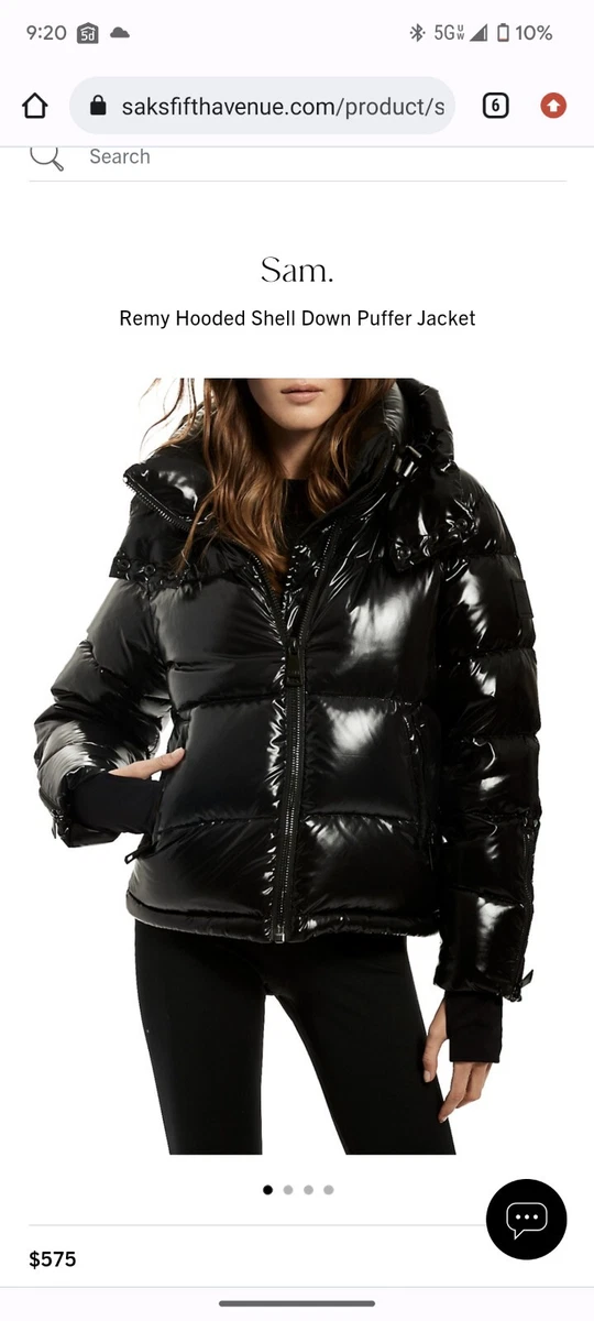 Remy Hooded Metallic Puffer Jacket