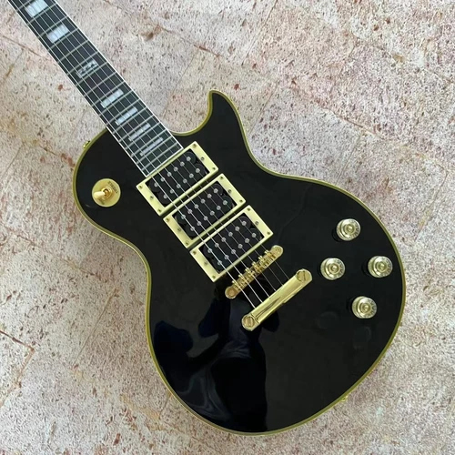 US stock Peter Frampton Signature LP Electric Guitar Gold hardware beauty black