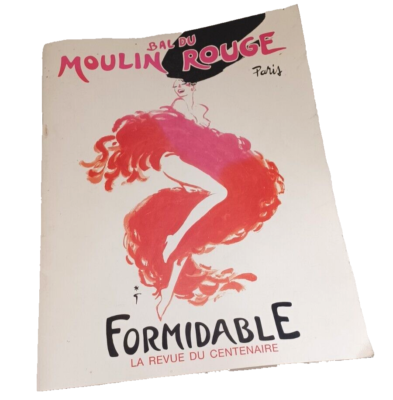 Vintage ~ Bal Du Moulin Rouge ~ Paris ~ Formidable ~ Program