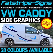 to fit VOLKSWAGEN CADDY GRAPHICS STICKERS STRIPES DECALS DAY VAN HIGHLINE R LINE