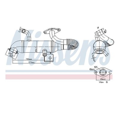RADIATORE ENGITECH RICIRCOLO gas di scarico per VW T5 bus + Touareg + scatola T5 03-10 EUR 172
