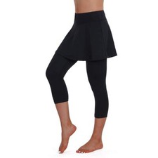Skirted Legging for Women Yoga Legging with Skirts Women Tennis Leggings Clo...