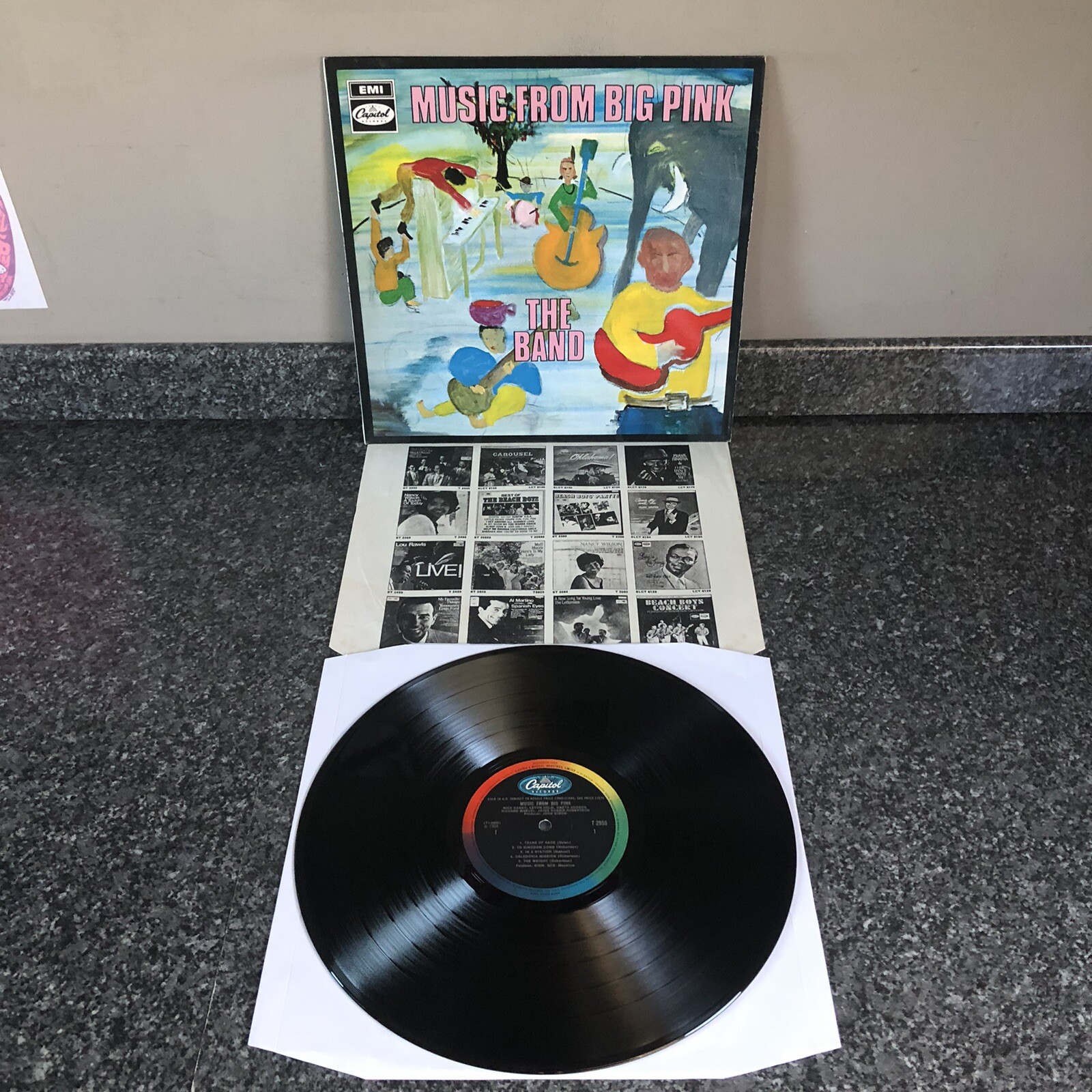 LP VINYL THE BAND ALBUM MUSIC FROM THE BIG PINK T 2955 UK IST MONO PRESS EX+/NM-