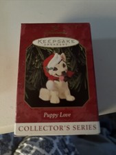 VTG Hallmark Keepsake 1999 Ornament 9th in Puppy Love Series 'German Shepherd'
