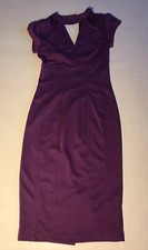 Asos Petite Womens Purple shirt sleeve knit Dress Sz 2 P NWT