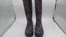 Joules Welly Print Navy Rain 6