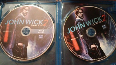 John Wick Chapter 2 Blu-ray & DVD  ** DISCS ONLY in Case   Keanu Reeves