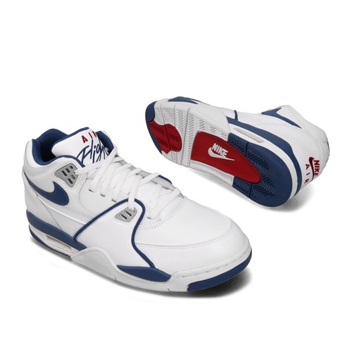 Nike Air Flight 89 IV 4 Retro weiß royalblau 3 III Jordan CN5668-101 Größe 9 - Bild 11 von 12