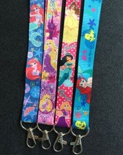 10pcs cartoon princess Lanyard For Bus subway ID Card KeyChain Holder gift