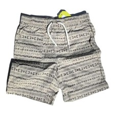 Crazy 8 Boys 5T Native Print Grey Shorts