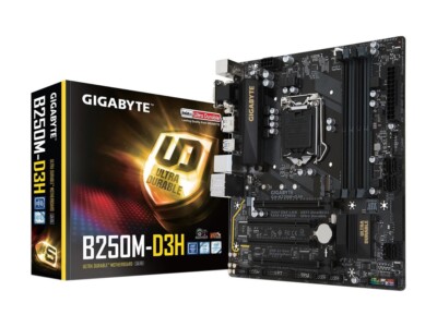 GIGABYTE GA-B250M-D3H LGA 1151 Intel B250 HDMI SATA 6Gb/s Micro ATX Motherboard