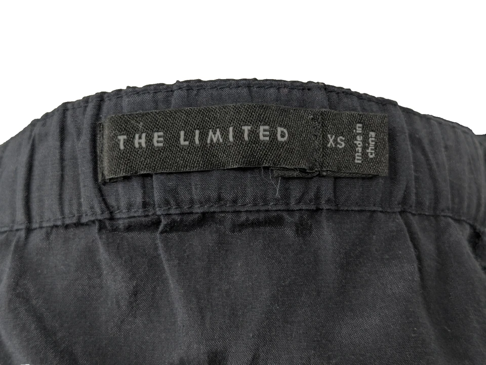 Blusa Top Limitada XS Azul Marino Recortada Volantes Hombros Cuello Cuadrado Y2K Retro Foto 3 de 4