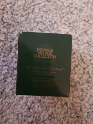 Dept 56 Heritage Village The Spirit of Christmas Hinged Porcelain Trinket Box