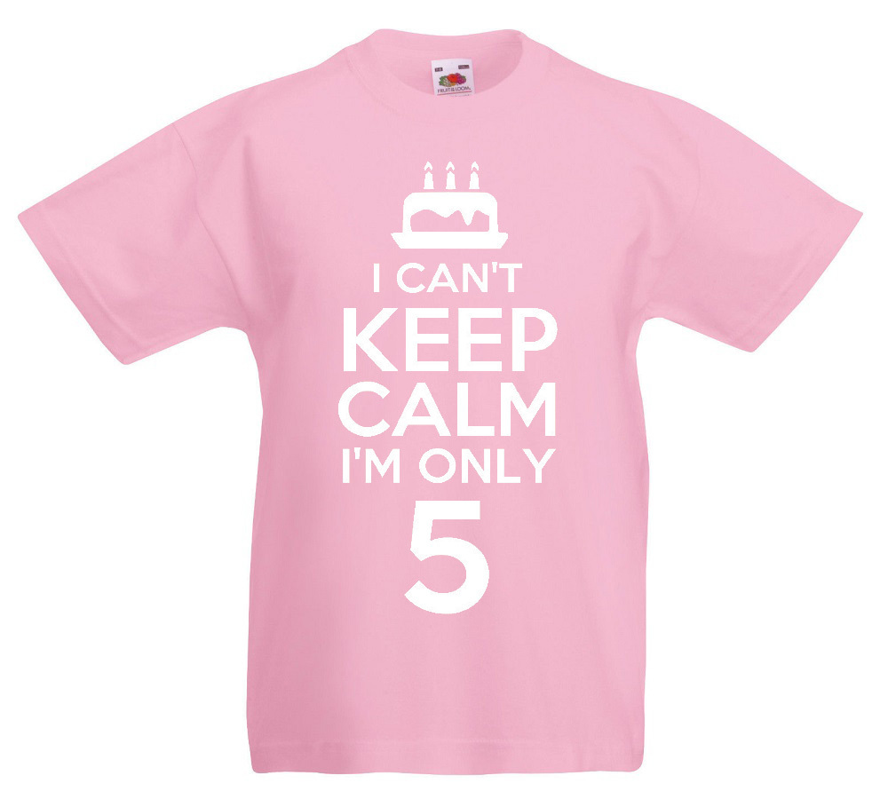 I Can't I'm Only 5 5th Birthday Gift TShirt For 5 Year Old Boys