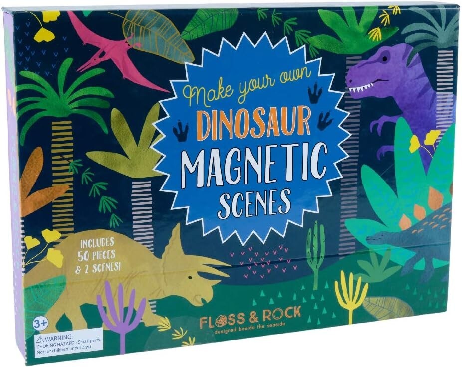 MAKE YOUR OWN DINOSAUR MAGNETIC SCENES bY FLOSS & ROCK