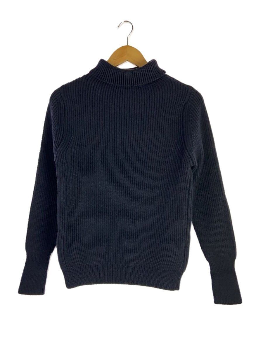 ANDERSEN-ANDERSEN KNIT SWEATER 5GG THE NAVY TURTLE NECK THUMB HOLE 